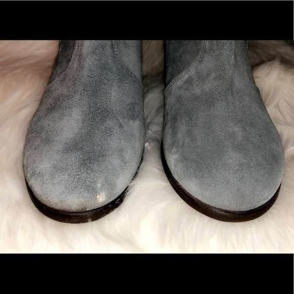 MATISSE Gray Suede Fringe Booties - Picture 4 of 6